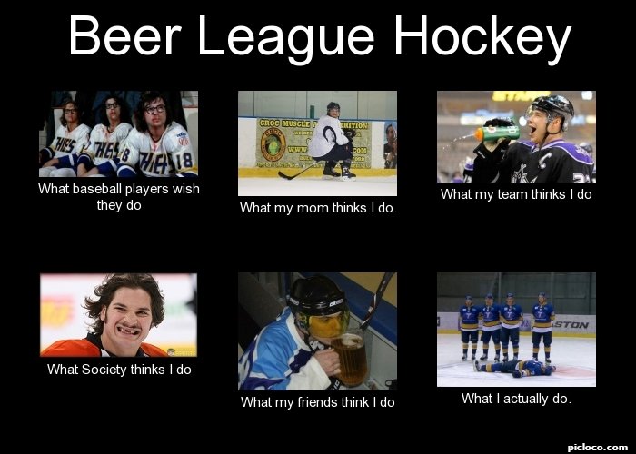 Beer League Hockey What B Perception Vs Fact Picloco