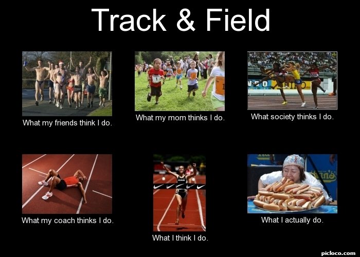 Track & Field What my fri :Perception vs Fact - PicLoco