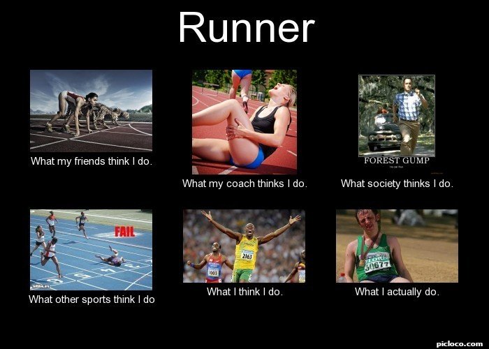 Runner What my friends th :Perception vs Fact - PicLoco